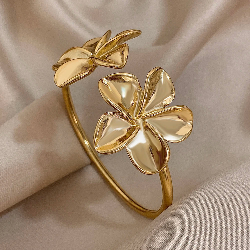 Floral Cuff Bracelet